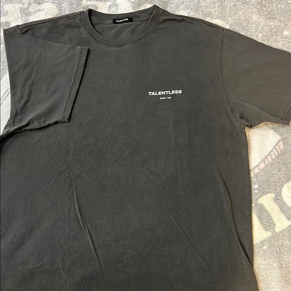 Talentless Black Short Sleeve Tee Clean Design